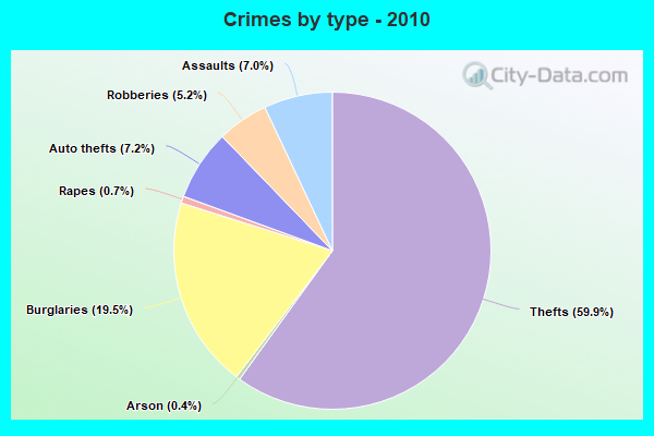 Crimes by type - 2010