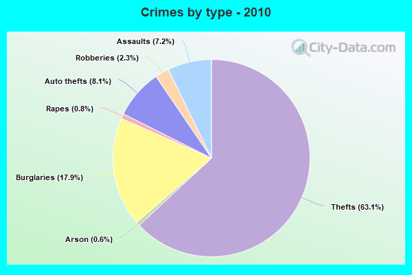 Crimes by type - 2010