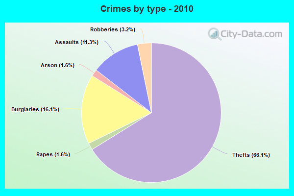 Crimes by type - 2010