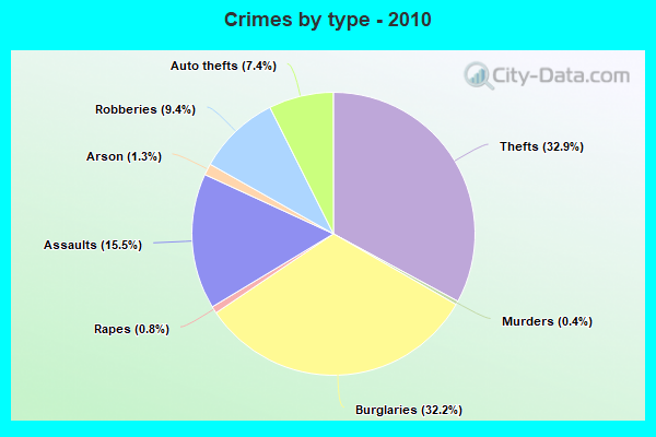 Crimes by type - 2010