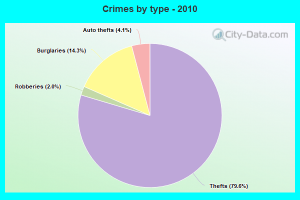 Crimes by type - 2010