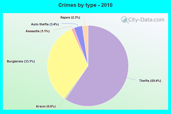 Crimes by type - 2010