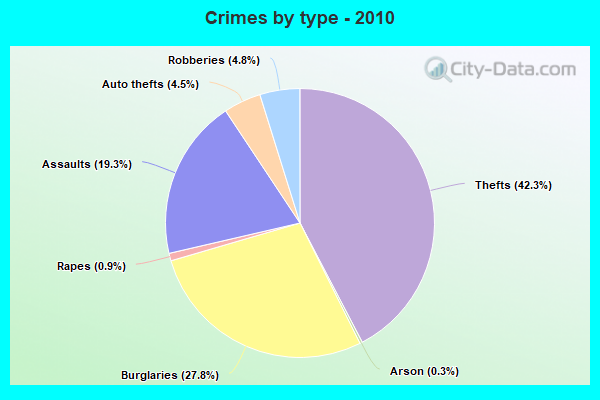 Crimes by type - 2010