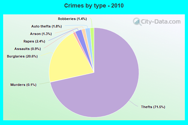 Crimes by type - 2010