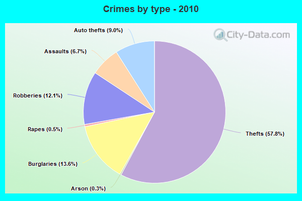 Crimes by type - 2010