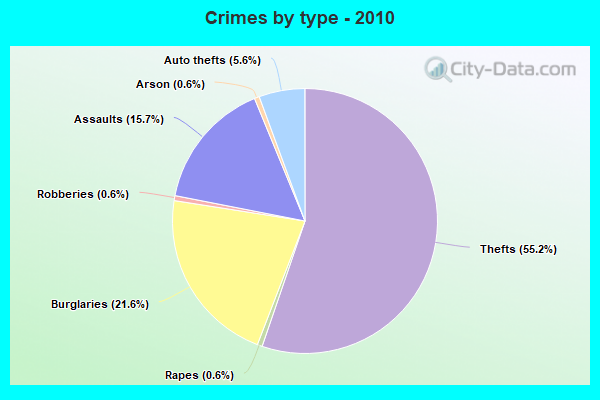 Crimes by type - 2010