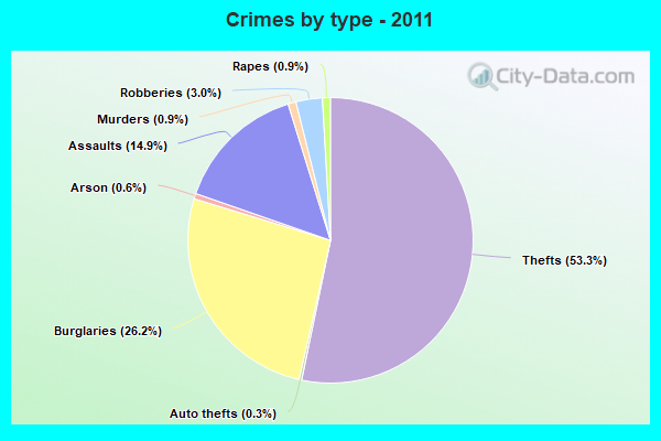 Crimes by type - 2011