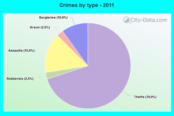 Crimes by type - 2011