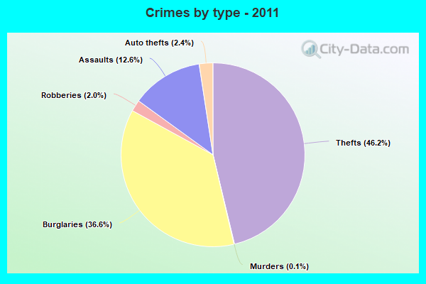 Crimes by type - 2011