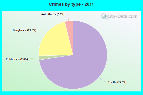 Crimes by type - 2011