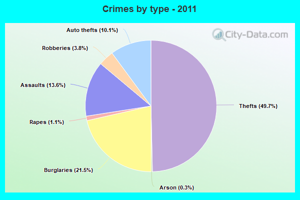 Crimes by type - 2011