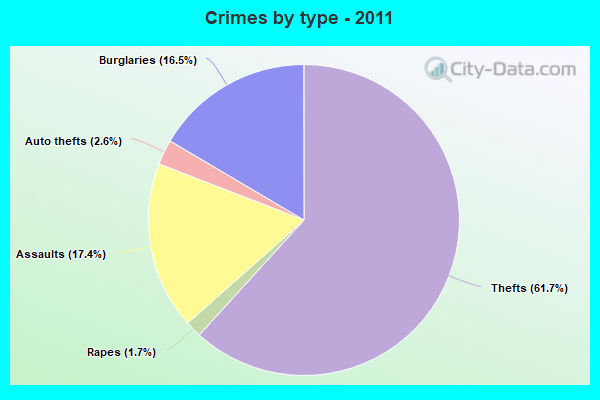 Crimes by type - 2011