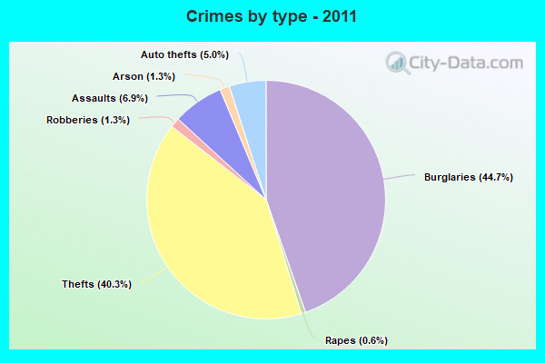 Crimes by type - 2011