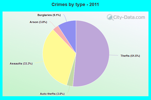 Crimes by type - 2011