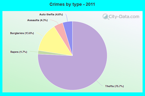 Crimes by type - 2011