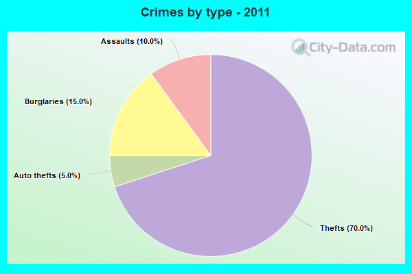 Crimes by type - 2011