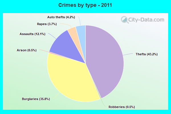 Crimes by type - 2011