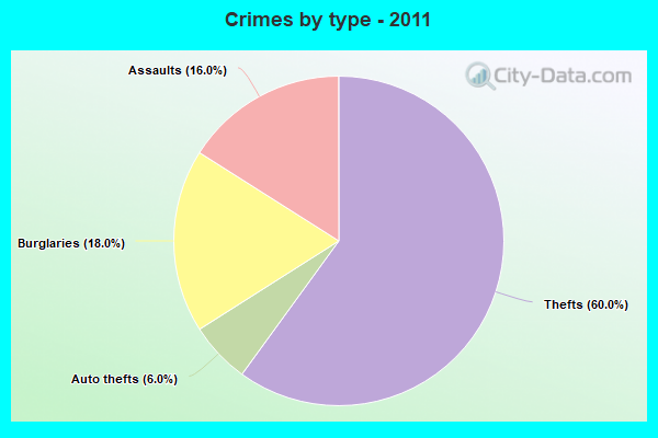 Crimes by type - 2011