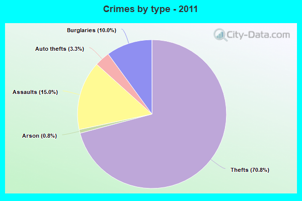 Crimes by type - 2011