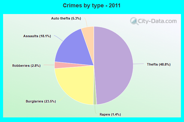 Crimes by type - 2011