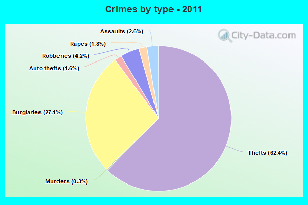 Crimes by type - 2011