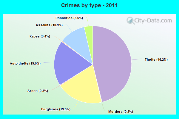 Crimes by type - 2011