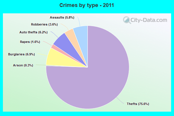 Crimes by type - 2011