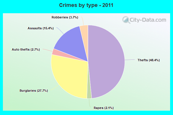 Crimes by type - 2011