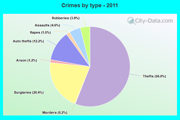 Crimes by type - 2011