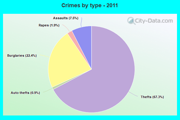 Crimes by type - 2011