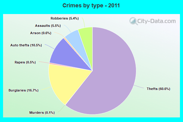 Crimes by type - 2011