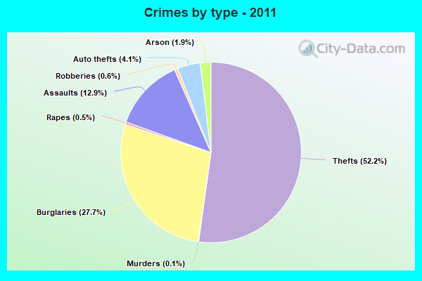 Crimes by type - 2011