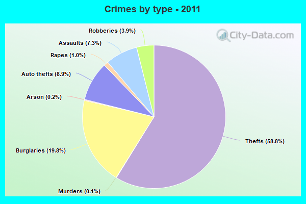 Crimes by type - 2011