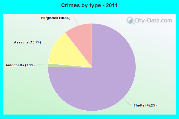 Crimes by type - 2011