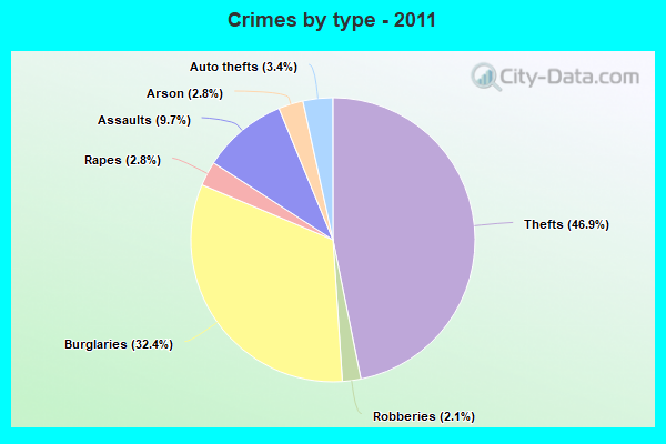 Crimes by type - 2011