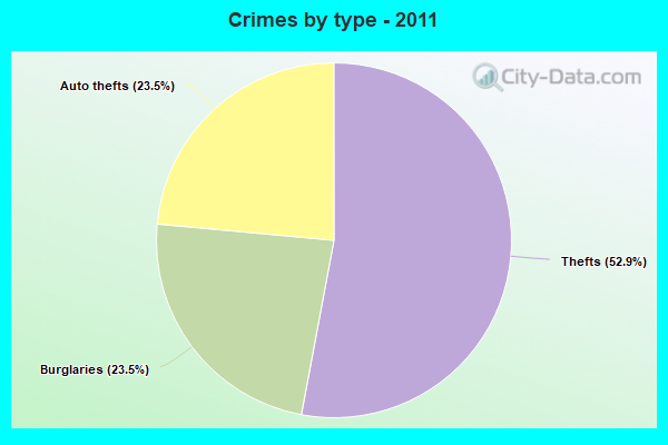 Crimes by type - 2011