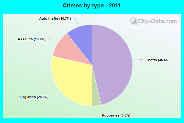 Crimes by type - 2011