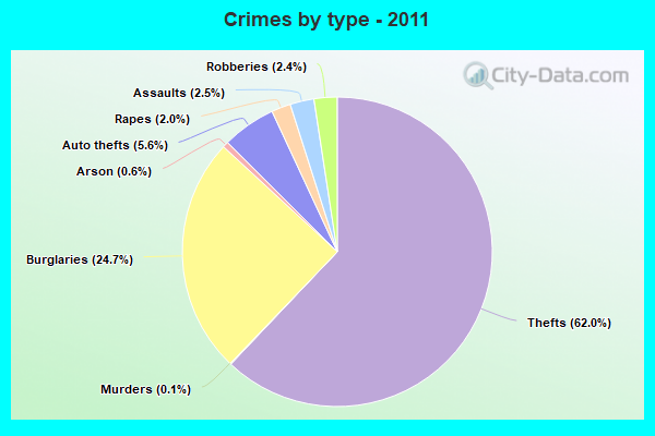 Crimes by type - 2011