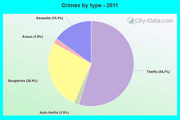 Crimes by type - 2011