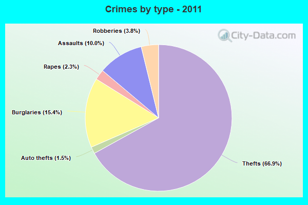 Crimes by type - 2011