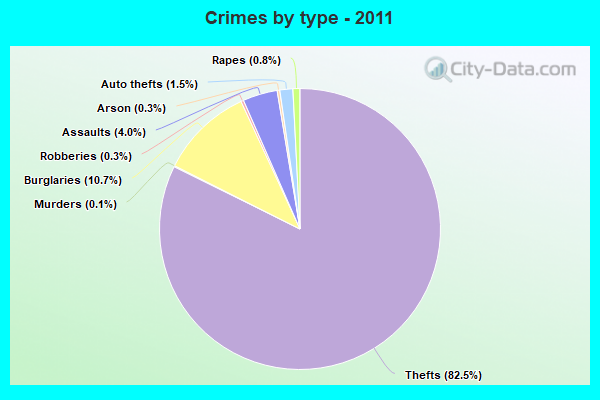 Crimes by type - 2011