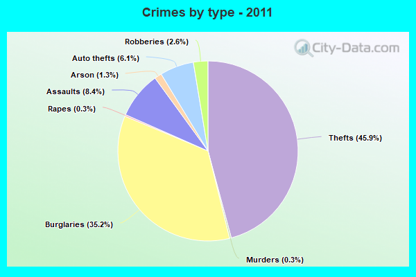 Crimes by type - 2011