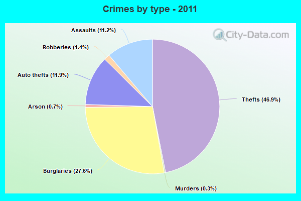 Crimes by type - 2011