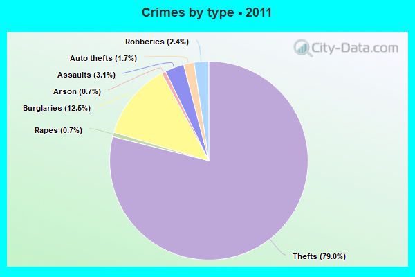 Crimes by type - 2011