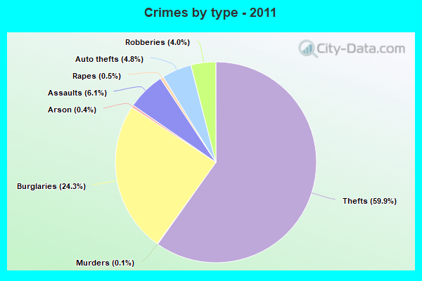 Crimes by type - 2011