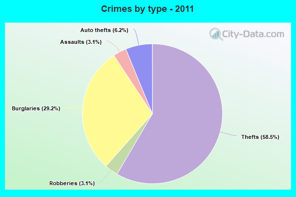 Crimes by type - 2011