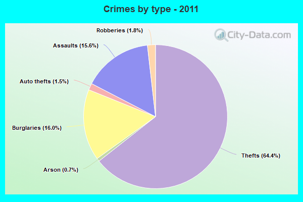 Crimes by type - 2011