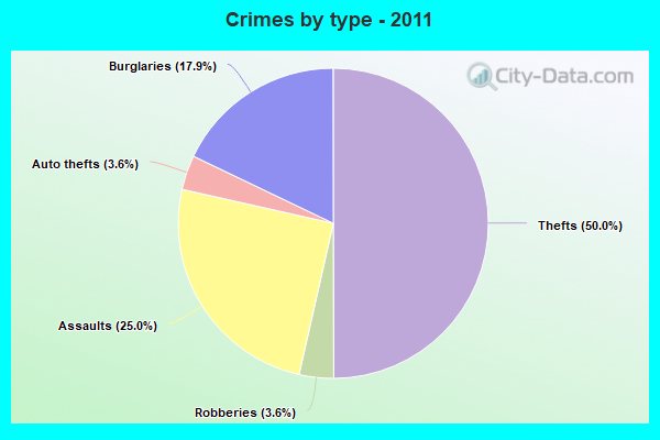 Crimes by type - 2011