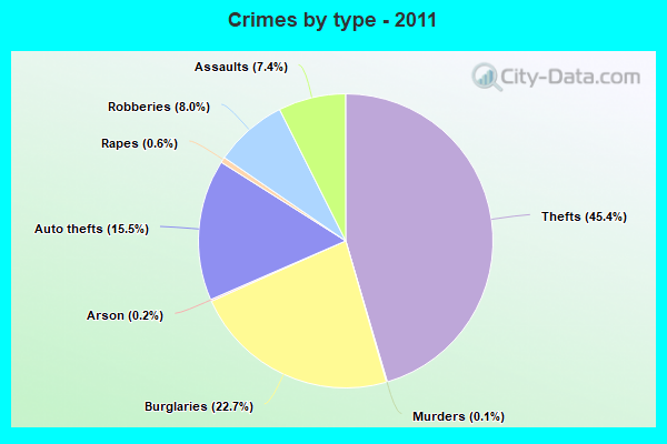 Crimes by type - 2011