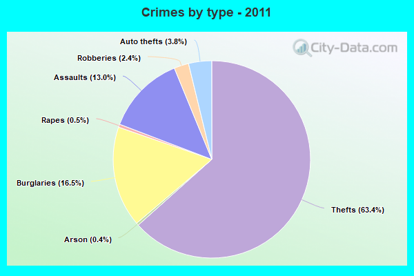 Crimes by type - 2011